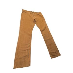 Lands End Men’s Marigold Pant 38x34 100% Cotton Soft Casual Straight Leg